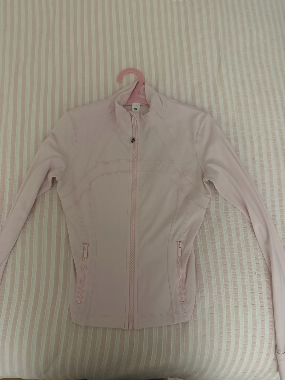 lululemon pink cropped define jacket